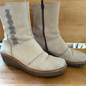 El Naturalista Women's Cream Ankle Boots size 40 amazing condition